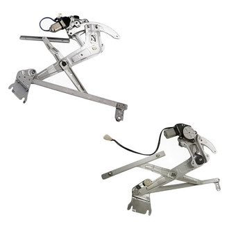 Replacement - Front Driver and Passenger Side Power Window Regulator and Motor Assembly Set