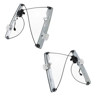 Replacement - Front Driver and Passenger Side Power Window Regulator and Motor Assembly Set