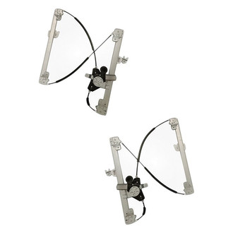 Replacement - Front Driver and Passenger Side Power Window Regulator and Motor Assembly Set