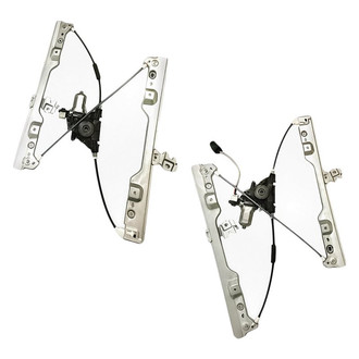Replacement - Front Driver and Passenger Side Power Window Regulator and Motor Assembly Set