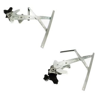 Replacement - Rear Driver and Passenger Side Power Window Regulator and Motor Assembly Set