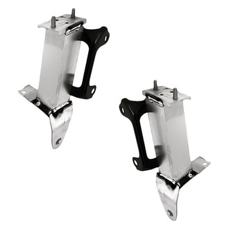 Replacement - Front Lower Driver and Passenger Side Bumper Impact Bar Bracket Set (CAPA Certified)