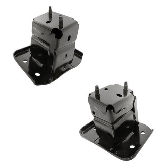 Replacement - Rear Driver and Passenger Side Bumper Bracket Set (CAPA Certified)