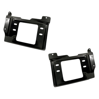 Replacement - Front Driver and Passenger Side Bumper Mounting Plate Set (CAPA Certified)