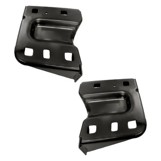 Replacement - Front Driver and Passenger Side Bumper Face Bar Support Brace Set (CAPA Certified)