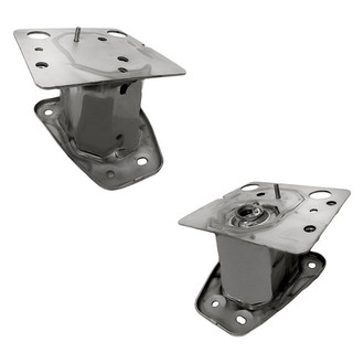 Replacement - Rear Driver and Passenger Side Bumper Impact Bar Bracket Set (CAPA Certified)