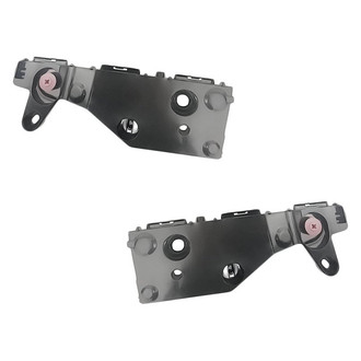 Replacement - Front Upper Driver and Passenger Side Bumper Support Bracket Set (CAPA Certified)