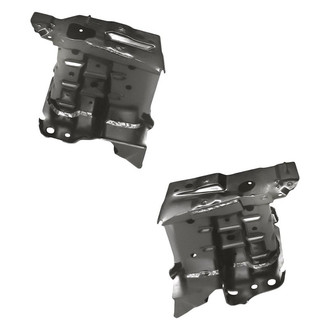 Replacement - Front Driver and Passenger Side Bumper Bracket Set (Standard Line)