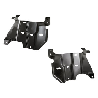 Replacement - Front Driver and Passenger Side Bumper Bracket Set (CAPA Certified)