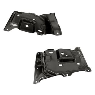 Replacement - Front Driver and Passenger Side Bumper Mounting Bracket Plate Set (CAPA Certified)