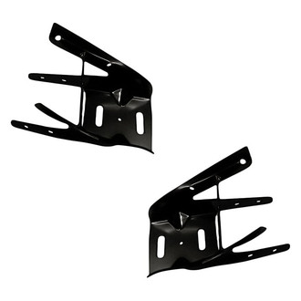 Replacement - Front Driver and Passenger Side Bumper Bracket Set (CAPA Certified)