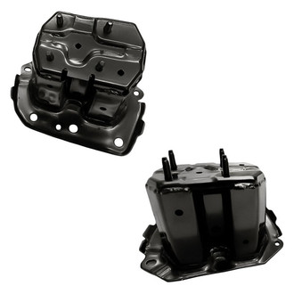 Replacement - Front Driver and Passenger Side Bumper Mounting Bracket Set (CAPA Certified)