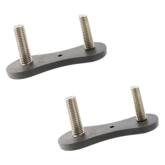 Replacement - Front Driver and Passenger Side Bumper Stud Plate Set (Standard Line)