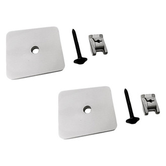 Replacement - Front Driver and Passenger Side Bumper Cover Molding Bracket Set (Standard Line)