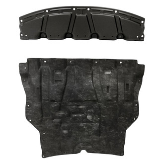 Replacement - Front and Center Engine Splash Shield Set (CAPA Certified)