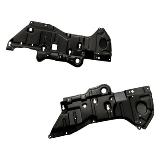 Replacement - Front Driver and Passenger Side Engine Splash Shield Set (Standard Line)