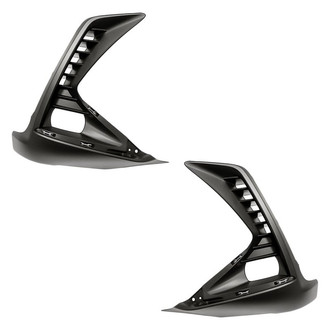 Replacement - Front Driver and Passenger Side Fog Light Bezel Set (Standard Line)