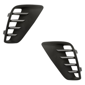 Replacement - Front Outer Driver and Passenger Side Bumper Cover Grille Set (Standard Line)