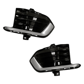 Replacement - Front Outer Driver and Passenger Side Fog Light Cover Set (Standard Line)