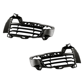 Replacement - Front Driver and Passenger Side Fog Light Cover Set (Standard Line)