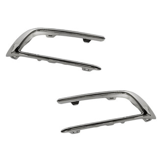 Replacement - Rear Driver and Passenger Side Bumper Cover Molding Set (Standard Line)