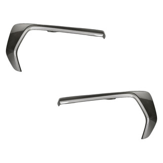 Replacement - Front Outer Driver and Passenger Side Bumper Cover Molding Set (Standard Line)