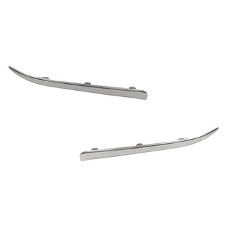 Replacement - Rear Driver and Passenger Side Bumper Cover Molding Set (Standard Line)