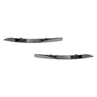 Replacement - Front Driver and Passenger Side Bumper Cover Molding Set (CAPA Certified)