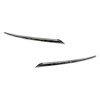 Replacement - Front Outer Driver and Passenger Side Bumper Cover Molding Set (Standard Line)