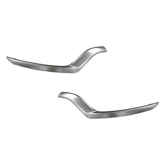 Replacement - Front Driver and Passenger Side Bumper Cover Molding Set (CAPA Certified)