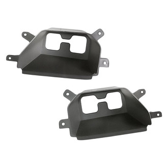 Replacement - Front Driver and Passenger Side Tow Hook Cover Set (CAPA Certified)