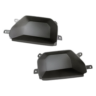 Replacement - Front Driver and Passenger Side Tow Hook Cover Set (CAPA Certified)