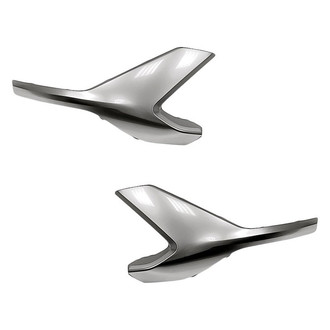 Replacement - Front Lower Driver and Passenger Side Bumper Molding Set (Standard Line)