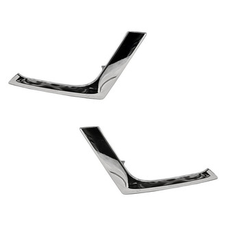 Replacement - Rear Lower Driver and Passenger Side Bumper Cover Molding Set (Standard Line)