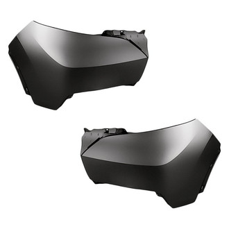 Replacement - Front Driver and Passenger Side Bumper Cover Set (Standard Line)