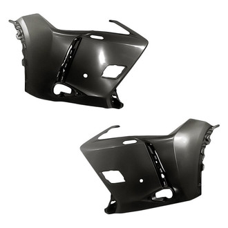 Replacement - Front Driver and Passenger Side Bumper Cover Set (CAPA Certified)