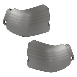 Replacement - Rear Driver and Passenger Side Bumper End Set (Standard Line)