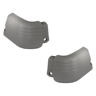 Replacement - Rear Driver and Passenger Side Bumper End Set (Standard Line)