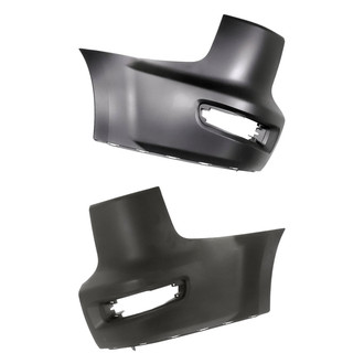 Replacement - Rear Driver and Passenger Side Bumper End Set (Standard Line)