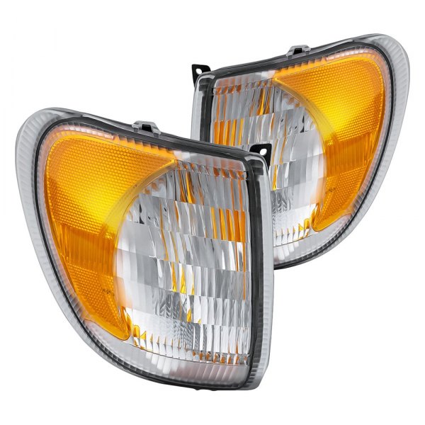 Replacement - Driver and Passenger Side Turn Signal Light Lens and Housing
