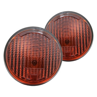 Replacement - Driver and Passenger Side Turn Signal/Parking Light Set (CAPA Certified)