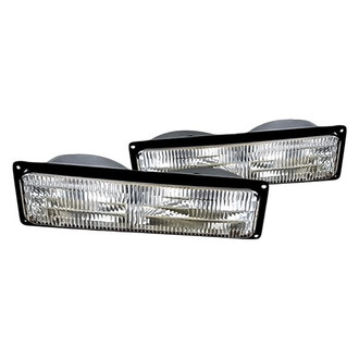 Replacement - Driver and Passenger Side Turn Signal/Parking Light Lens and Housing Set (Standard Line)