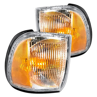 Replacement - Driver and Passenger Side Turn Signal/Corner Light Lens and Housing Set (Standard Line)