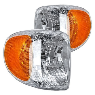 Replacement - Driver and Passenger Side Turn Signal/Corner Light Set (Standard Line)