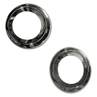 Replacement - Front Driver and Passenger Side Fog Light Trim Set (Standard Line)