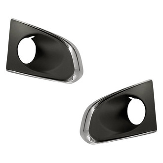 Replacement - Front Driver and Passenger Side Fog Light Bezel Set (Standard Line)