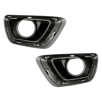 Replacement - Front Driver and Passenger Side Fog Light Bezel Set (Standard Line)