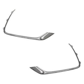 Replacement - Front Driver and Passenger Side Fog Light Trim Molding Set (Standard Line)