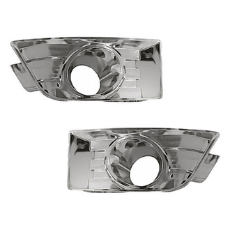 Replacement - Front Driver and Passenger Side Fog Light Bezel Set (Standard Line)