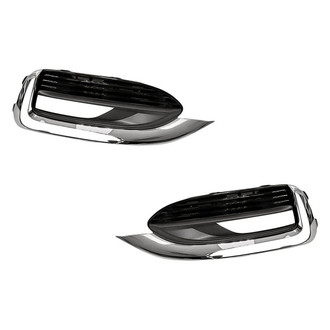 Replacement - Front Driver and Passenger Side Fog Light Bezel Set (Standard Line)